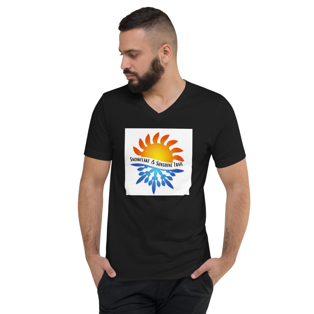 Unisex Short Sleeve V-Neck T-Shirt