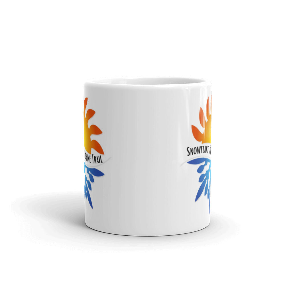 White glossy mug