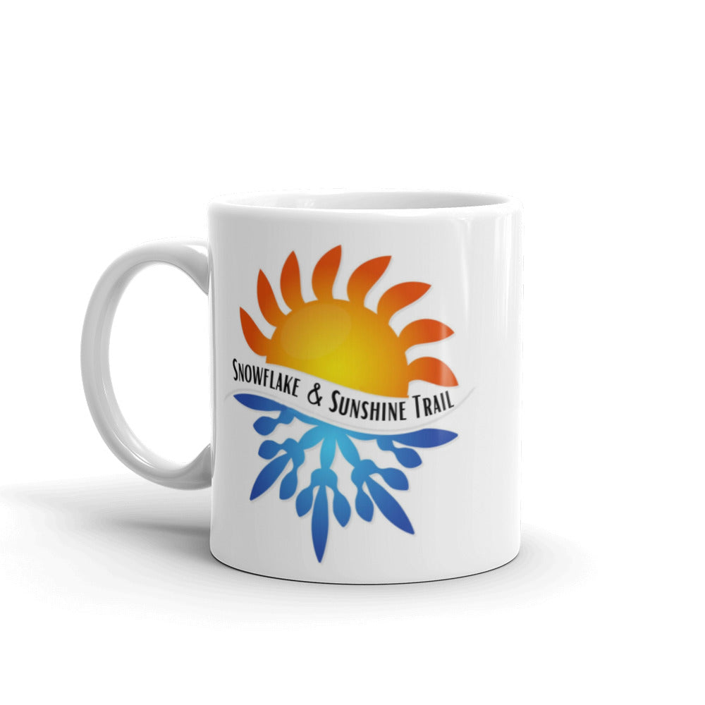 White glossy mug