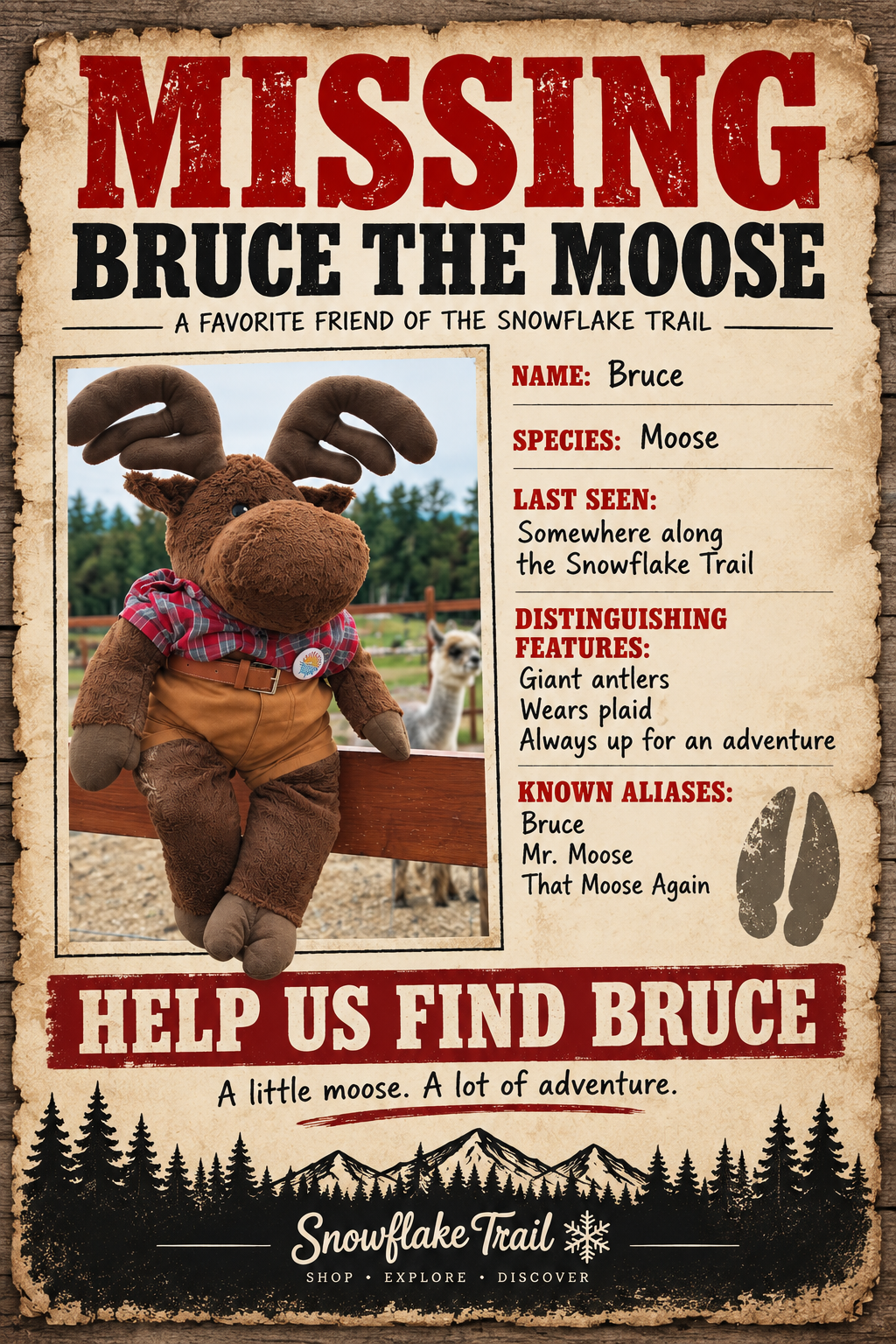 🚨 MISSING MOOSE REPORT 🚨