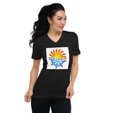 Unisex Short Sleeve V-Neck T-Shirt